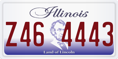 IL license plate Z464443