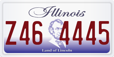 IL license plate Z464445