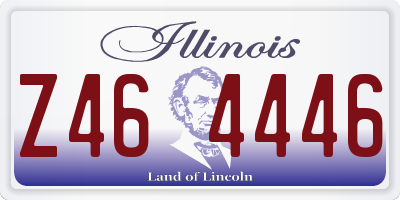 IL license plate Z464446