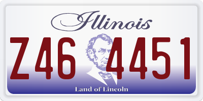 IL license plate Z464451