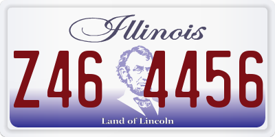 IL license plate Z464456