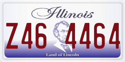 IL license plate Z464464