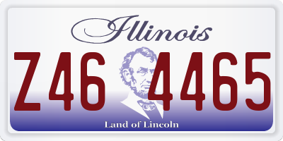 IL license plate Z464465