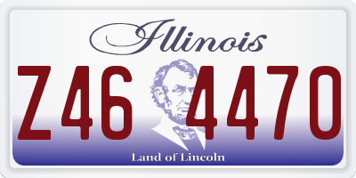 IL license plate Z464470