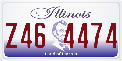 IL license plate Z464474