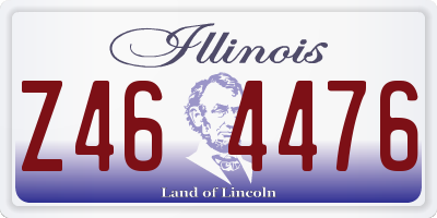 IL license plate Z464476