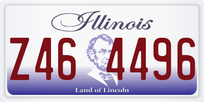 IL license plate Z464496