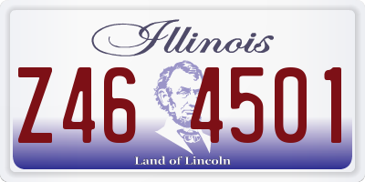 IL license plate Z464501