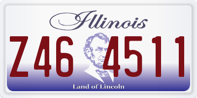 IL license plate Z464511