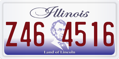IL license plate Z464516
