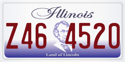 IL license plate Z464520