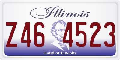 IL license plate Z464523