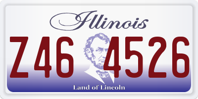 IL license plate Z464526