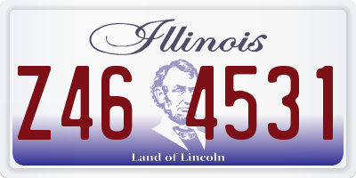 IL license plate Z464531