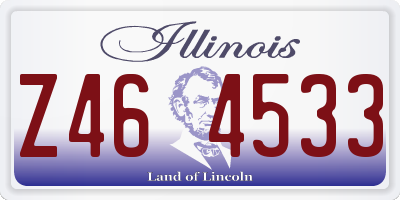 IL license plate Z464533