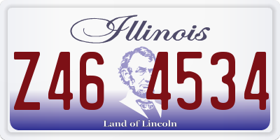 IL license plate Z464534