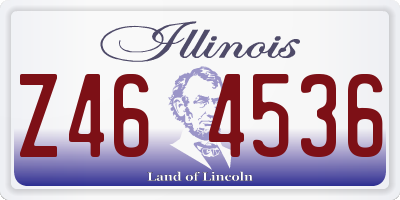 IL license plate Z464536