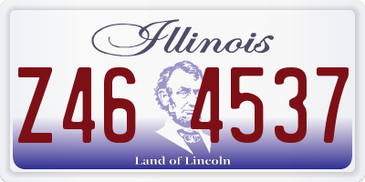 IL license plate Z464537