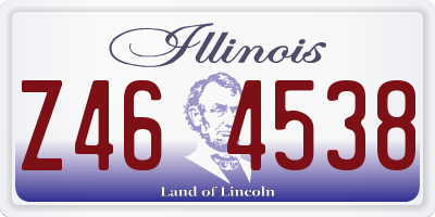 IL license plate Z464538