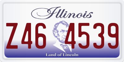 IL license plate Z464539
