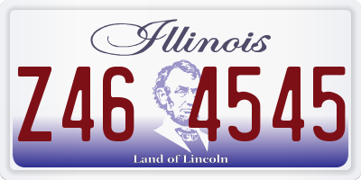 IL license plate Z464545