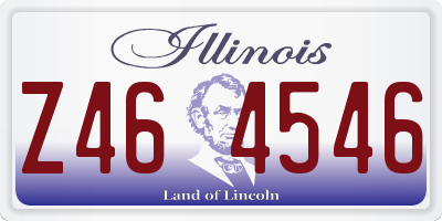 IL license plate Z464546