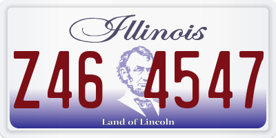 IL license plate Z464547