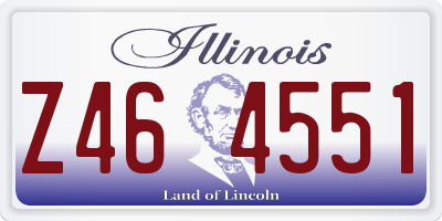 IL license plate Z464551
