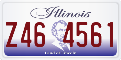 IL license plate Z464561