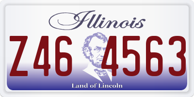 IL license plate Z464563