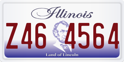 IL license plate Z464564