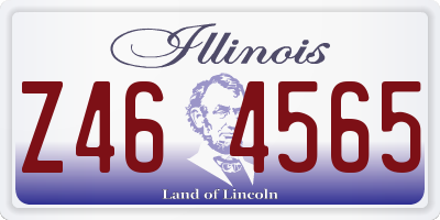 IL license plate Z464565