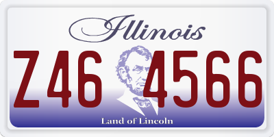 IL license plate Z464566