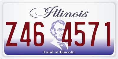 IL license plate Z464571