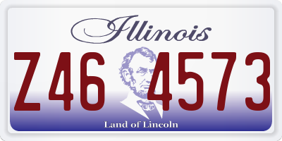 IL license plate Z464573