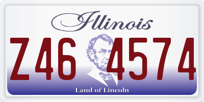 IL license plate Z464574