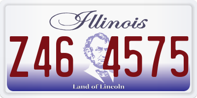 IL license plate Z464575