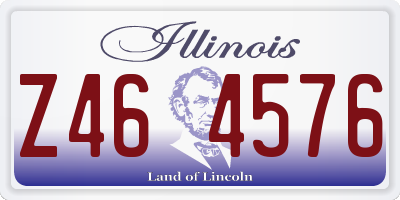 IL license plate Z464576