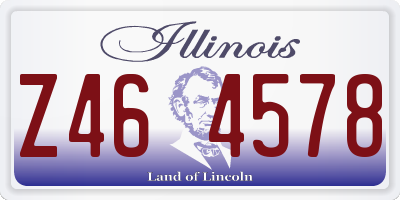 IL license plate Z464578