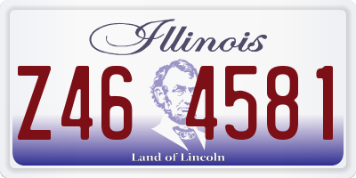 IL license plate Z464581