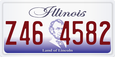 IL license plate Z464582