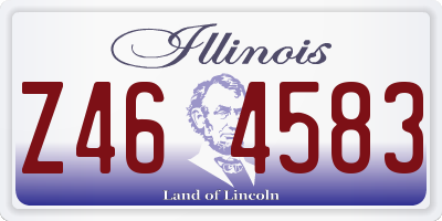 IL license plate Z464583
