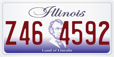 IL license plate Z464592