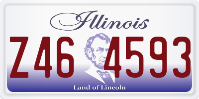 IL license plate Z464593