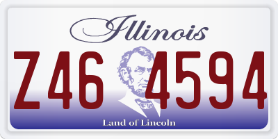 IL license plate Z464594