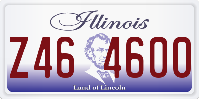 IL license plate Z464600