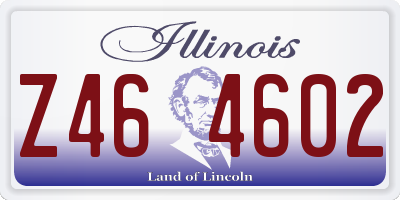 IL license plate Z464602