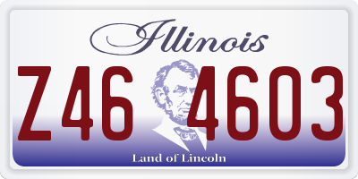IL license plate Z464603