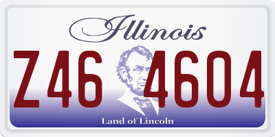 IL license plate Z464604