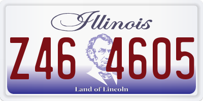 IL license plate Z464605